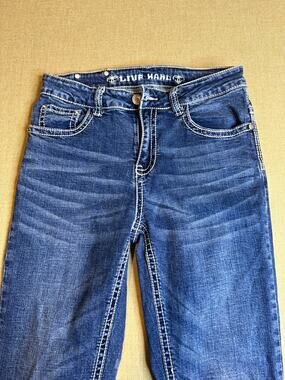 Miss Me Live Hard Bootcut Jeans Size 4
